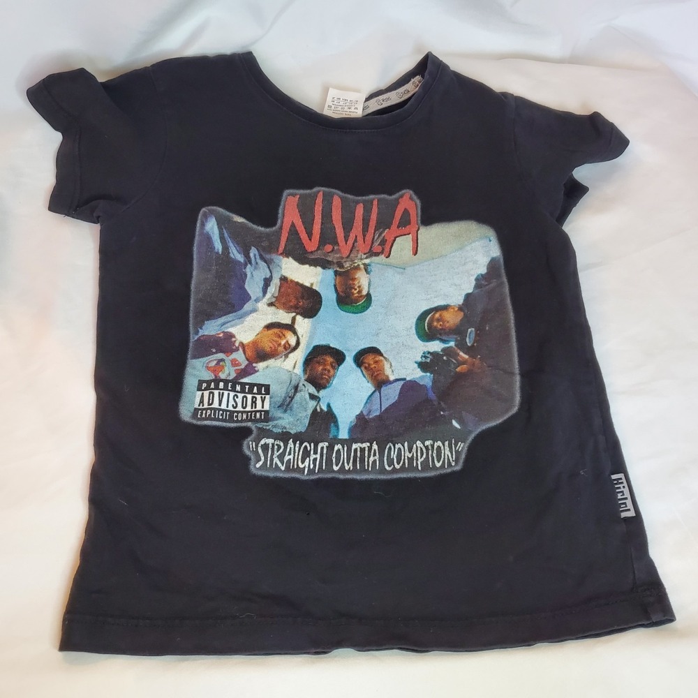 NWA Rappers Straight Outta Compton T-shirt Black Toddler 2t Hiclol